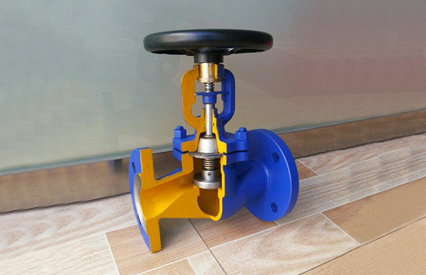 Multi layer corrugated pipe globe valve