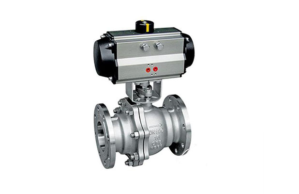 Pneumatic flange ball valve